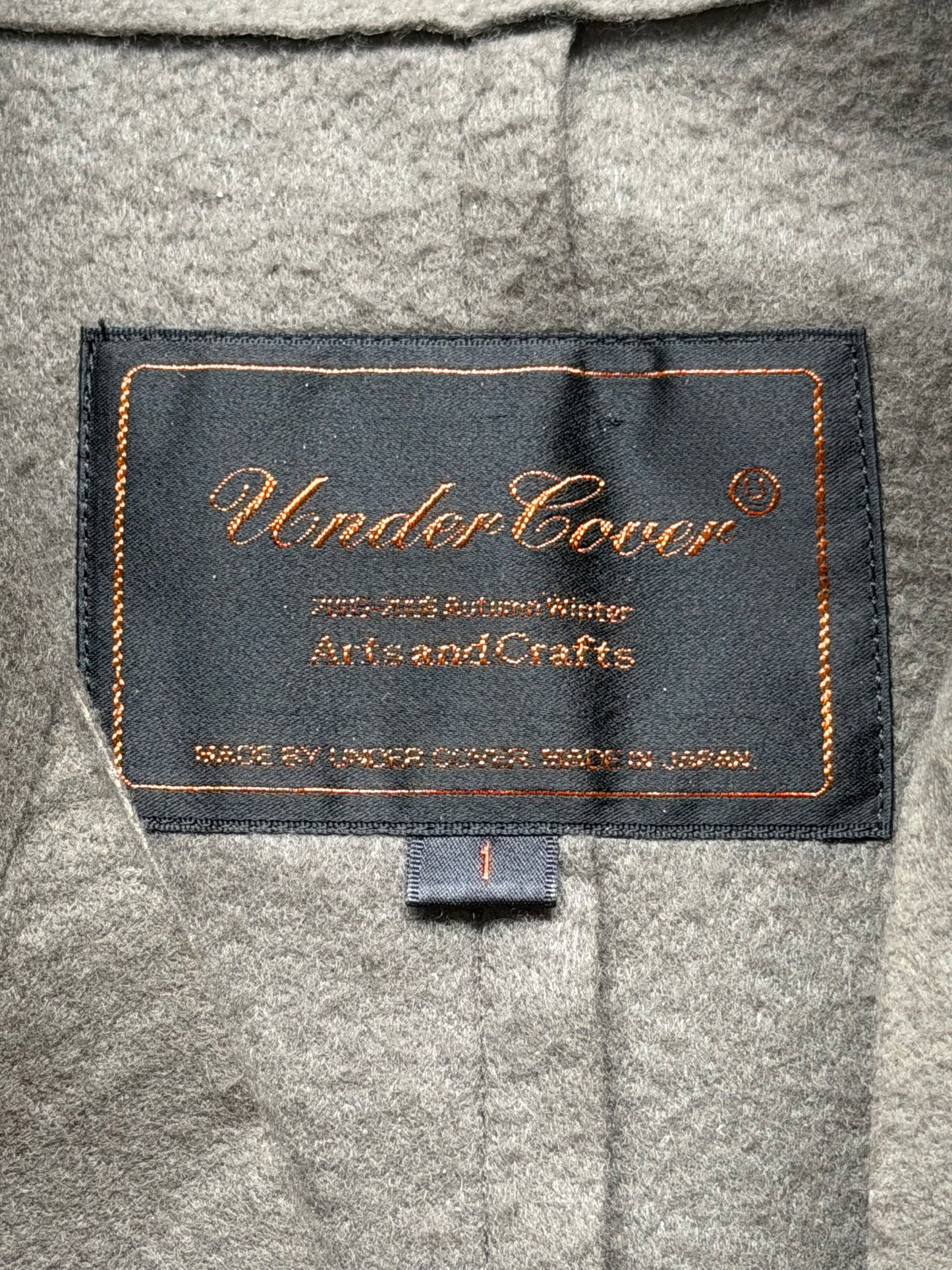 Undercover AW05 Arts & Crafts Wool Green Peacoat (1)