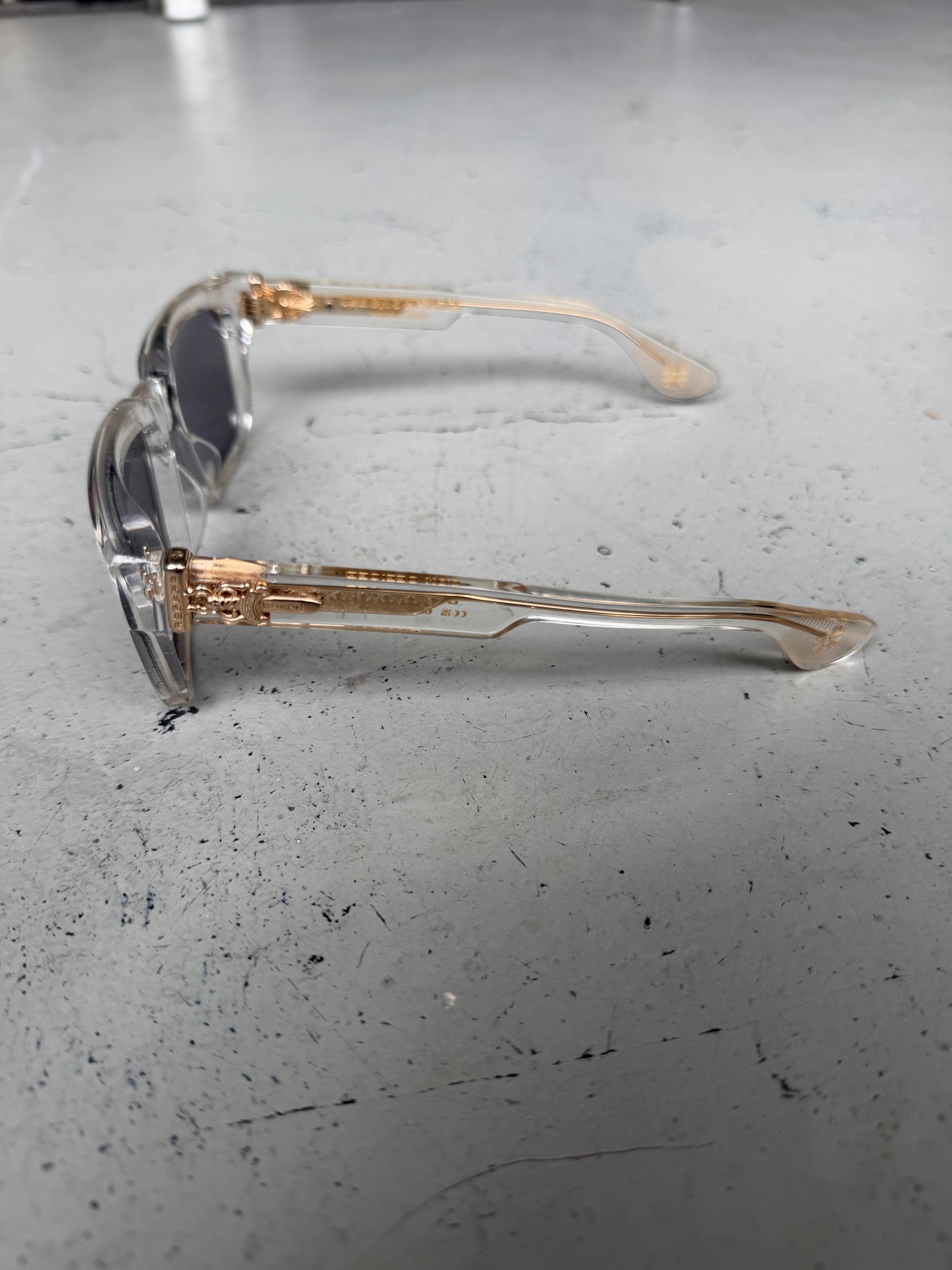 Chrome Hearts Box Officer Crys Sunglasses (OS)