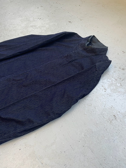 Emporio Armani Velour Stripe Button Up (S)