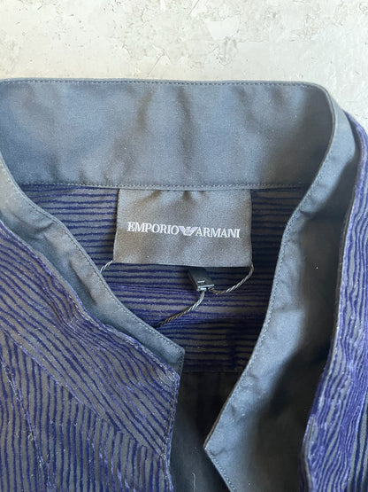 Emporio Armani Velour Stripe Button Up (S)