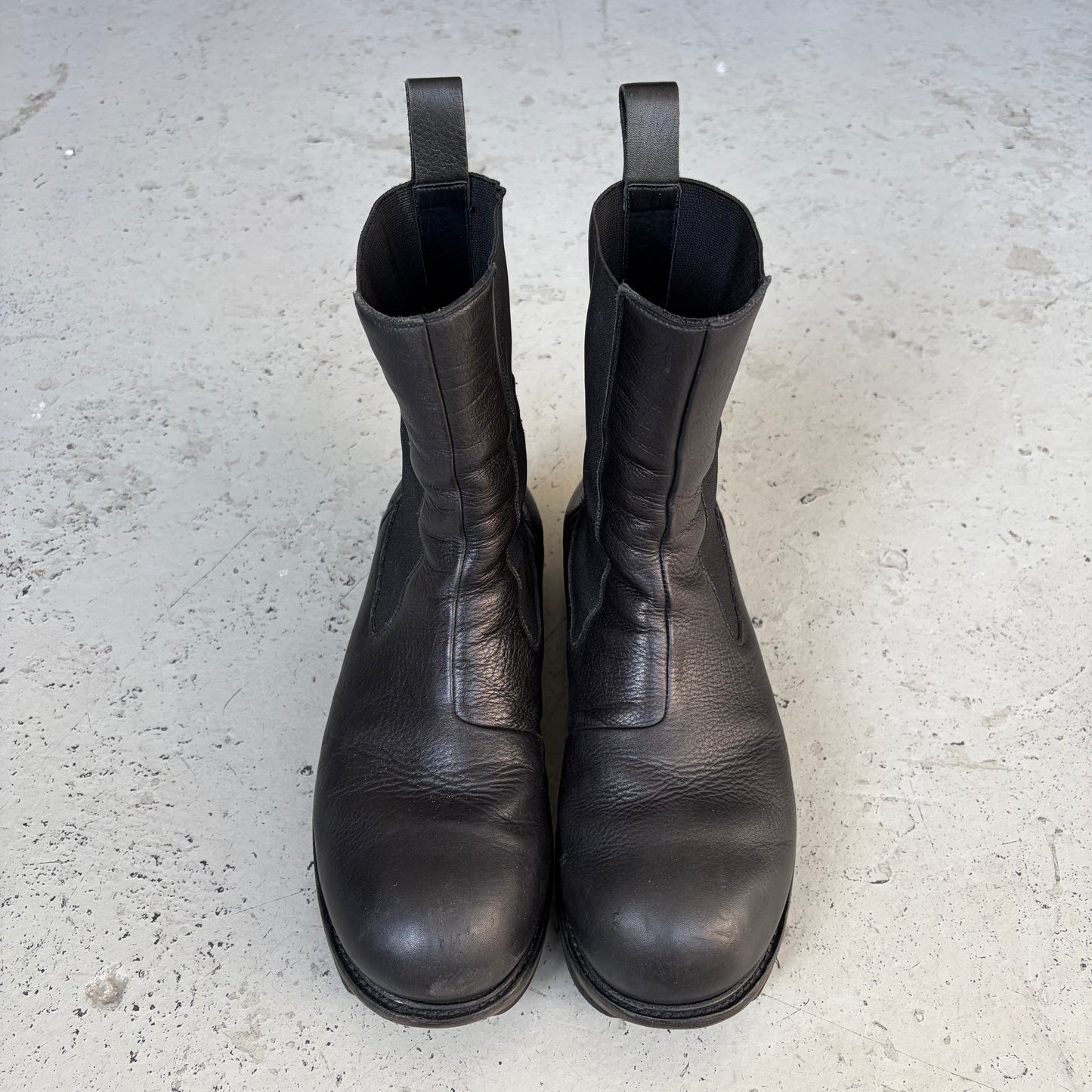 Rick Owens Black Megatooth Bozo Boots (41)
