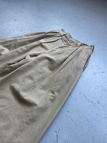 Maison Margiela Wide Leg Pleated Trousers (36)
