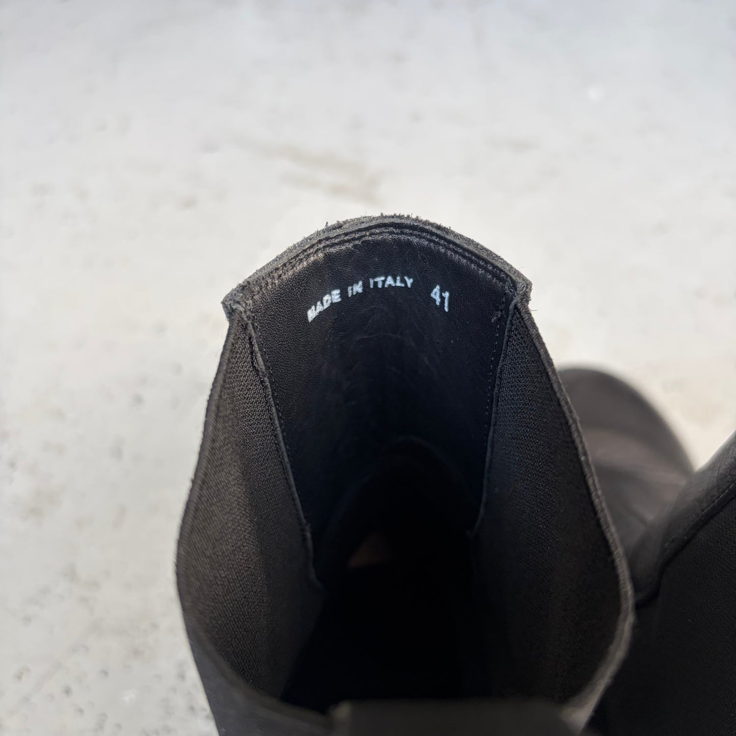 Rick Owens Black Megatooth Bozo Boots (41)