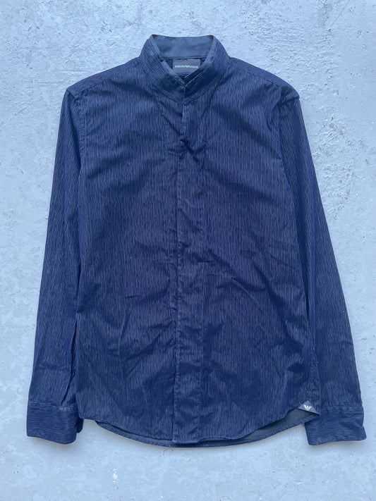 Emporio Armani Velour Stripe Button Up (S)