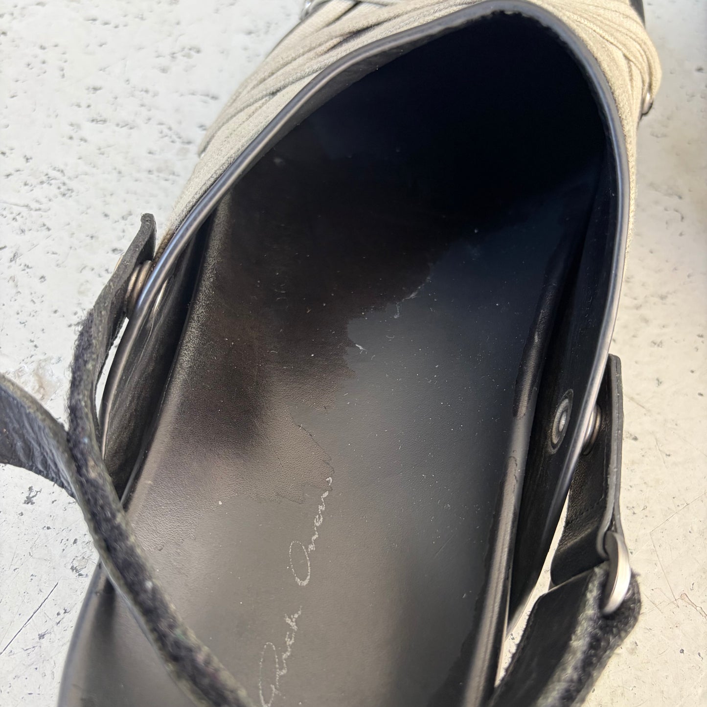 Rick Owens Black Megalaced Mule Granola (45)