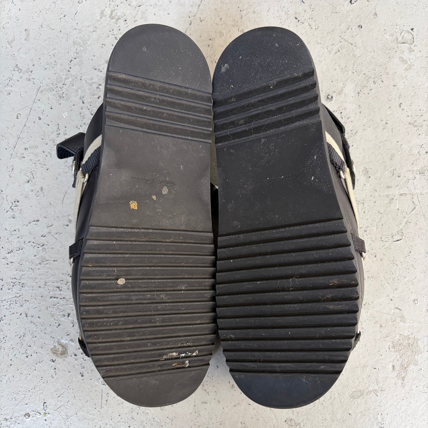 Rick Owens Black Megalaced Mule Granola (45)