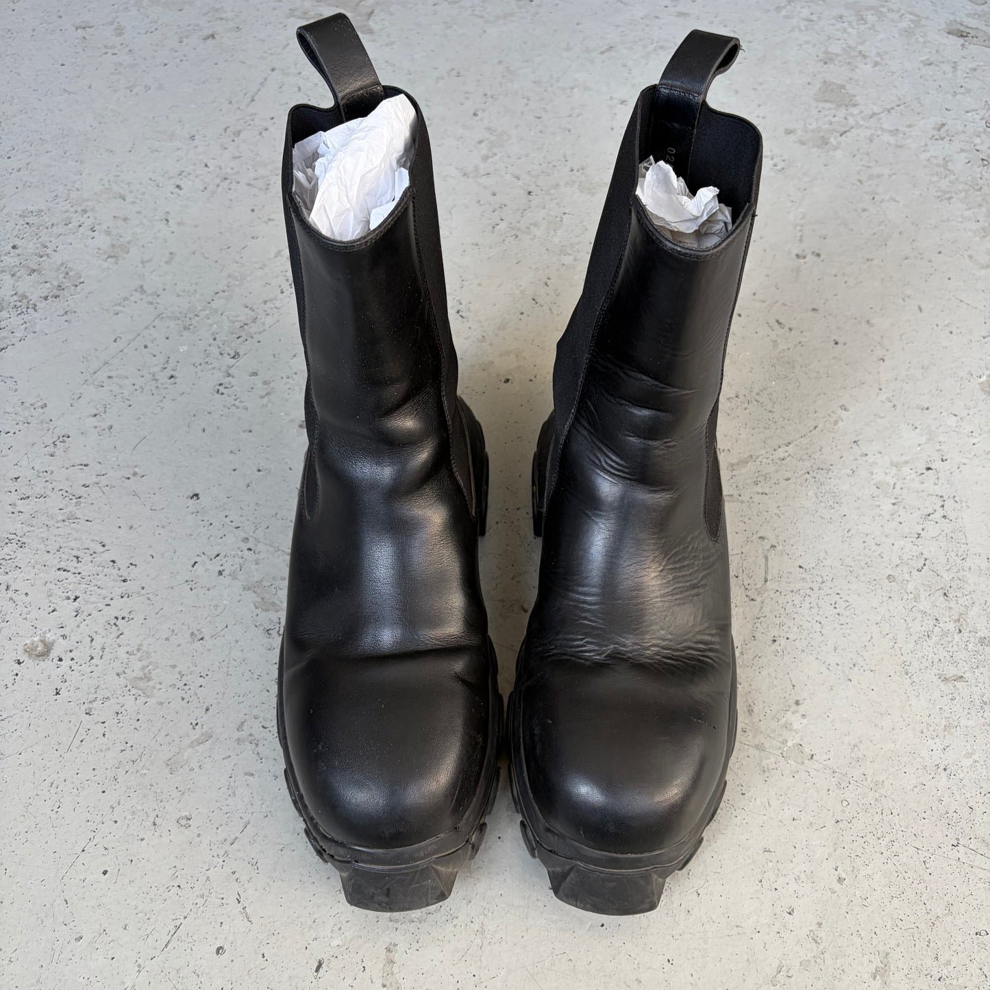 Rick Owens Beatle Bozo Tractor Boots (43)
