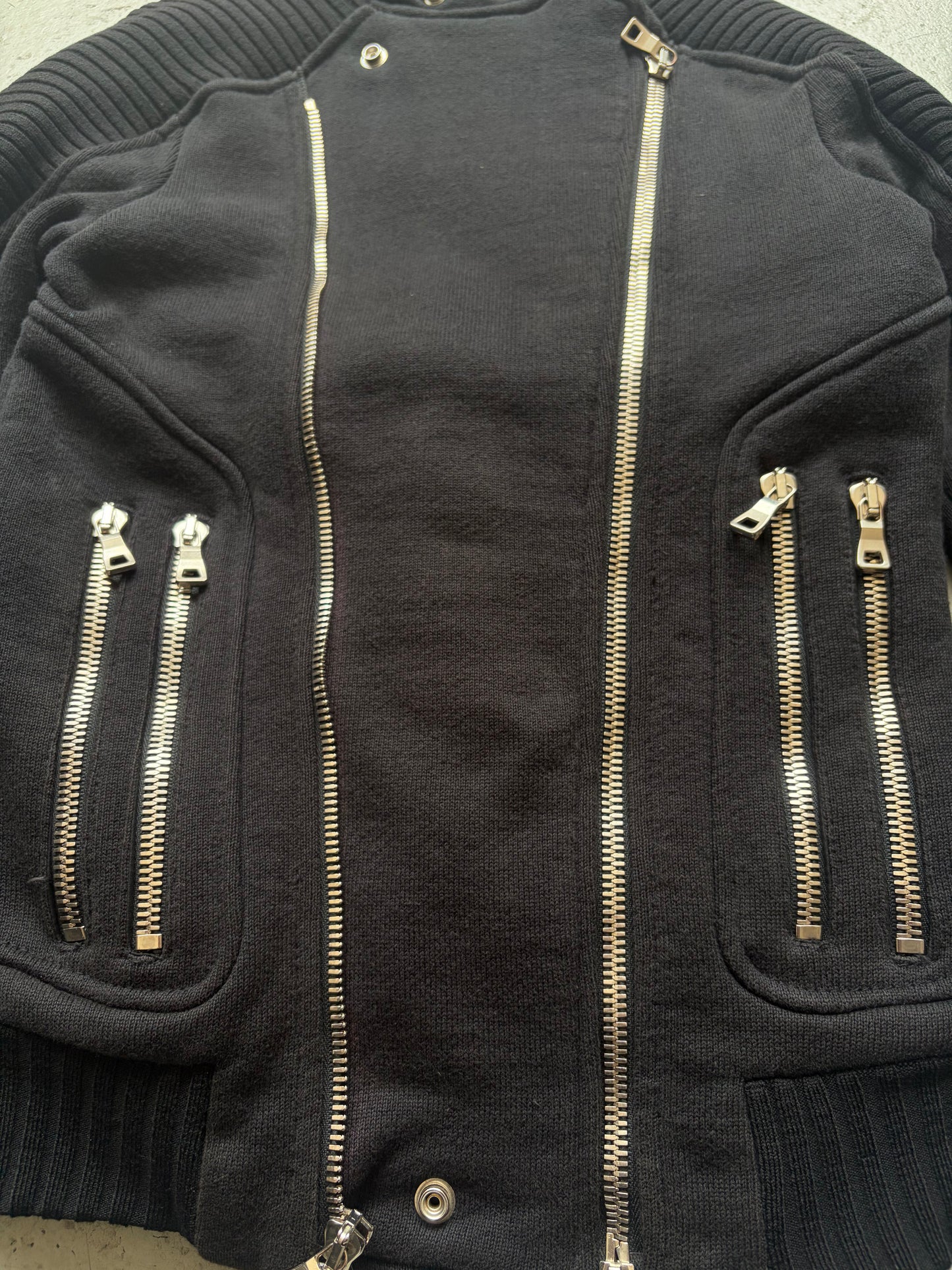 Balmain FW15 Multizip Biker Jacket  (XS)