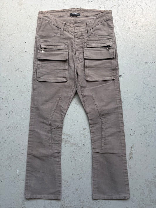 Balmain Decarnin Cargo Pocket Flared Denim (46)
