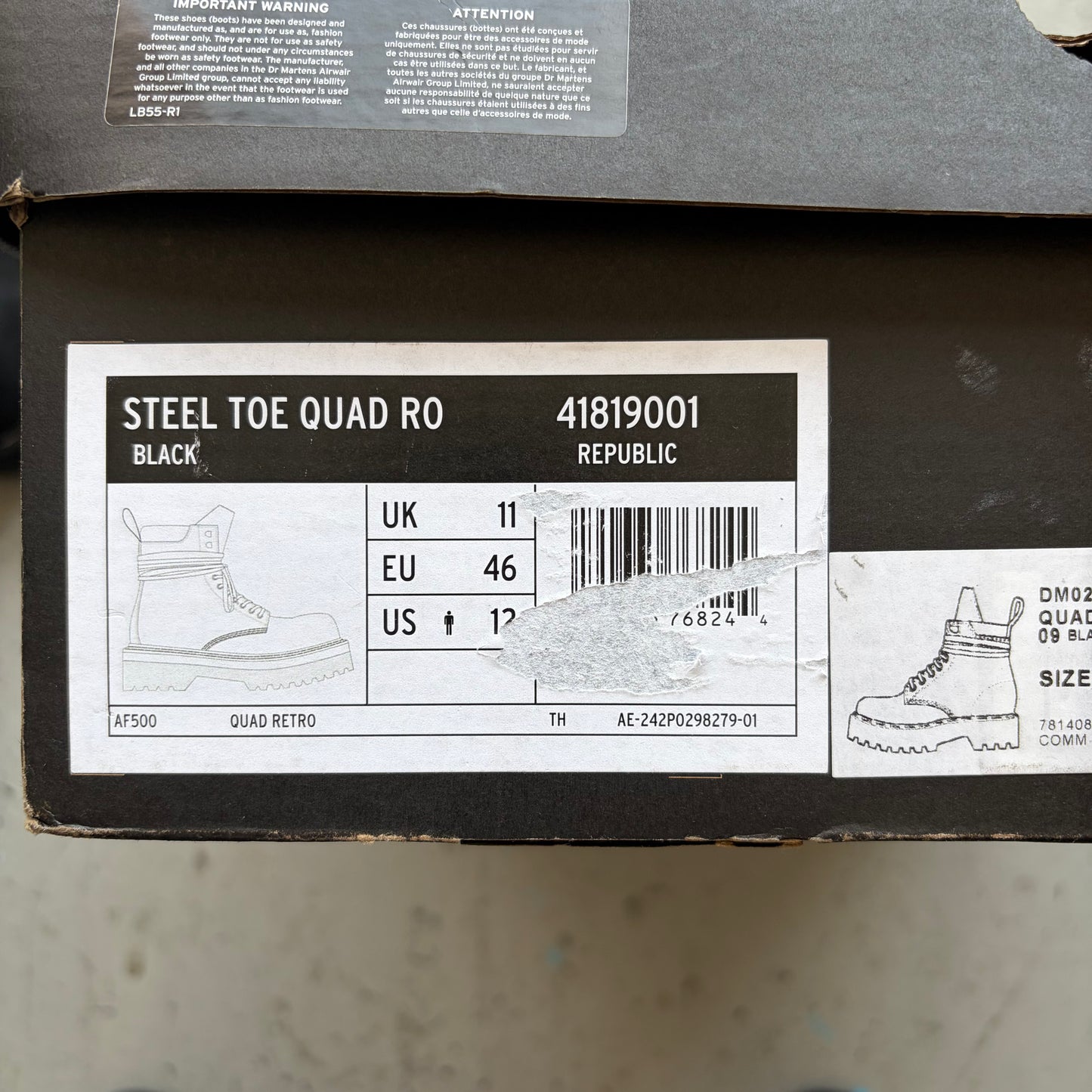 Rick Owens X Dr. Martens Steel Toe Quad Sole (11)
