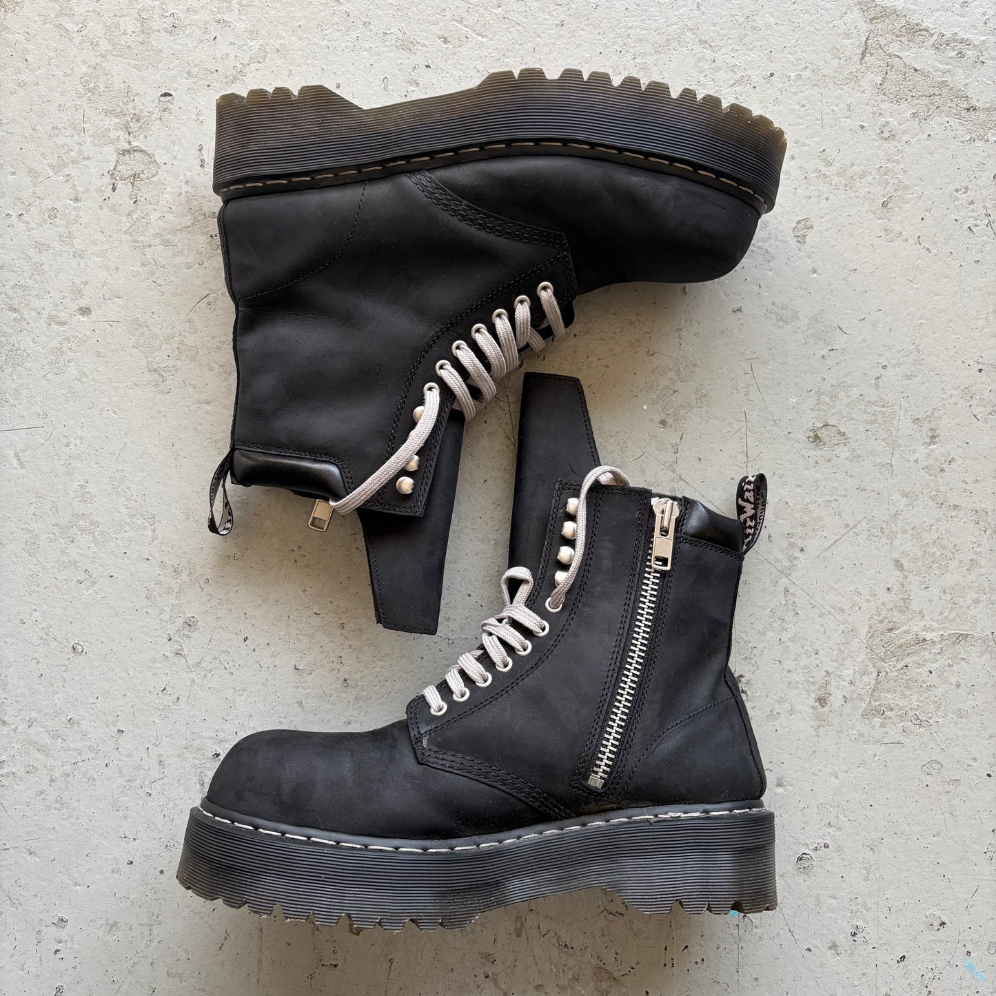 Rick Owens X Dr. Martens Steel Toe Quad Sole (11)