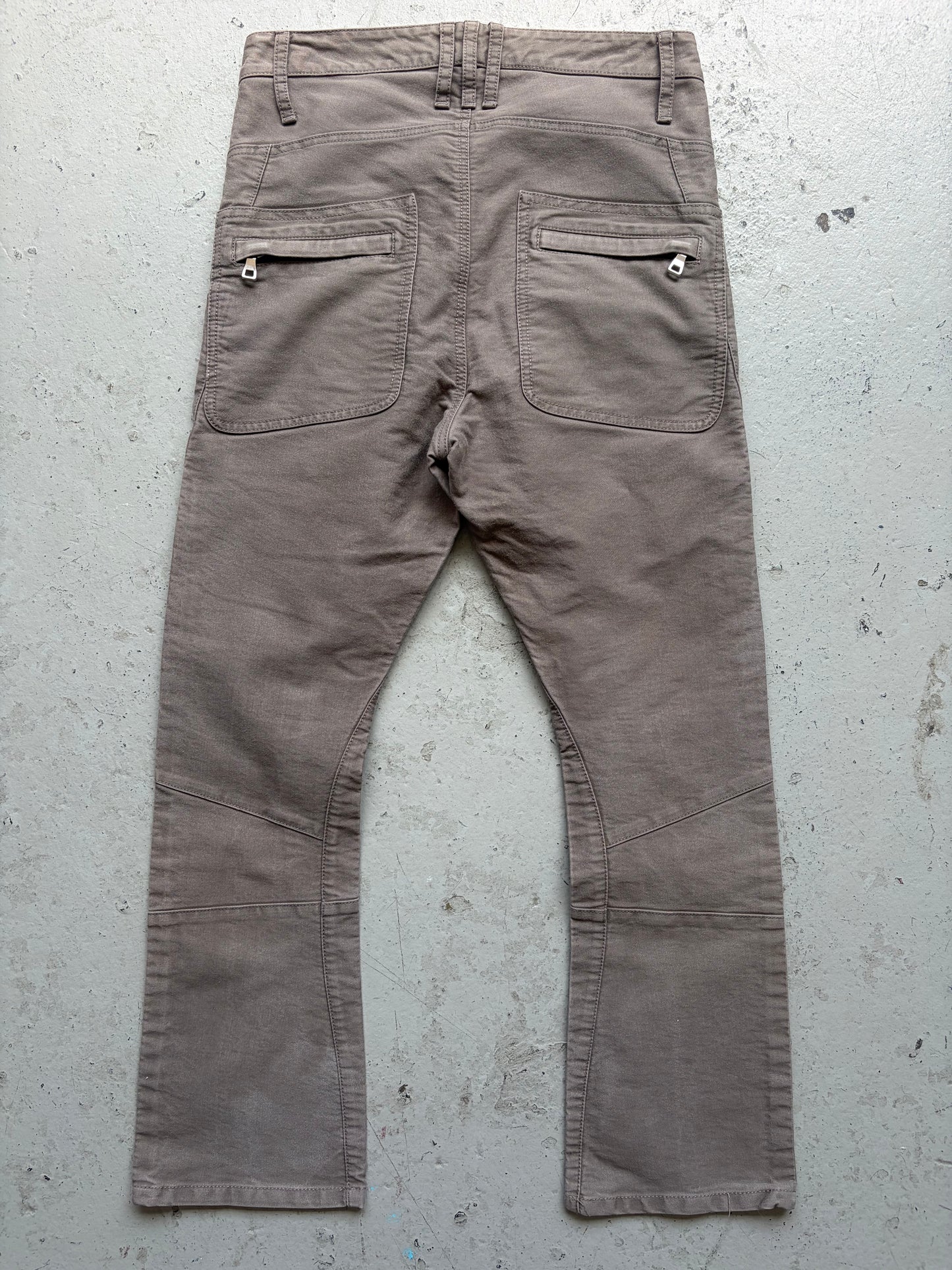 Balmain Decarnin Cargo Pocket Flared Denim (46)