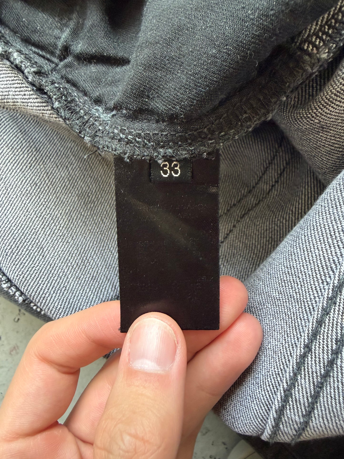 Balmain FW16 Dark Grey Biker Jeans (33)