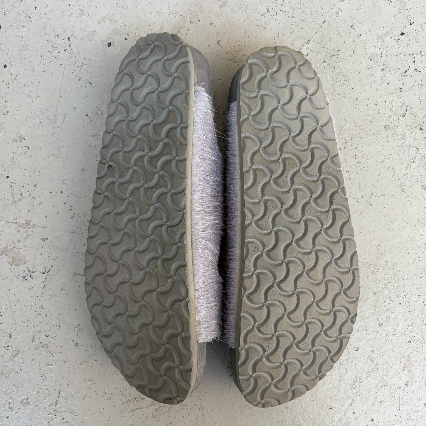 Rick Owens X Birkenstock Arizona Extro Fur Sandals (45)