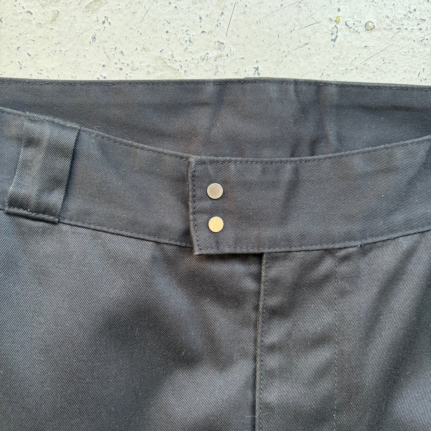 Vuja De Black Double Knee Leather Carpenter Pants  (M)