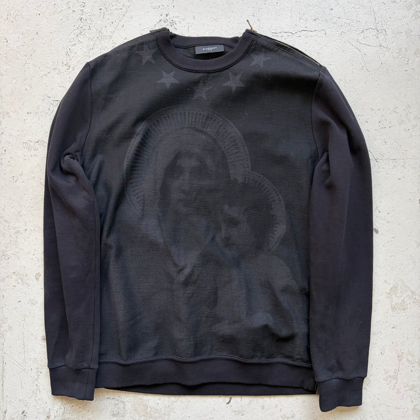 Givenchy FW13 Riccardo Tisci Madonna & Child Zipper Crewneck (L)