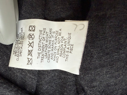 Isaac Sellam 2000's Asymmetrical Deerskin Leather Jacket (38)