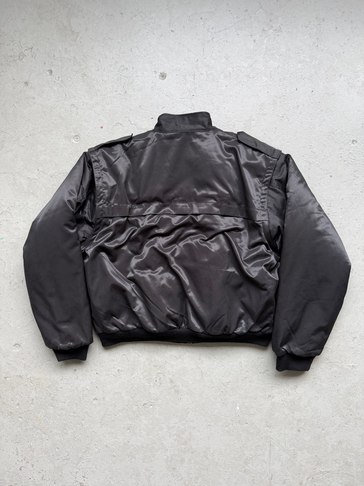 Vintage CSV Black Military Bomber Jacket (L)