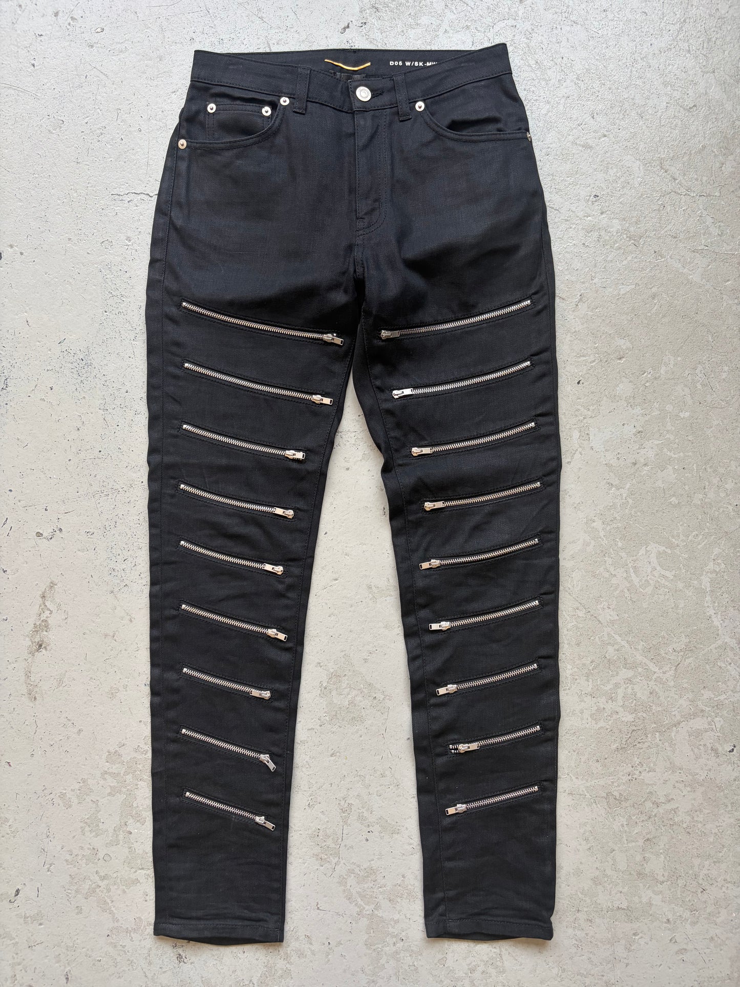 Saint Laurent Paris 2015 D05 Multi Zip Biker Denim (27)