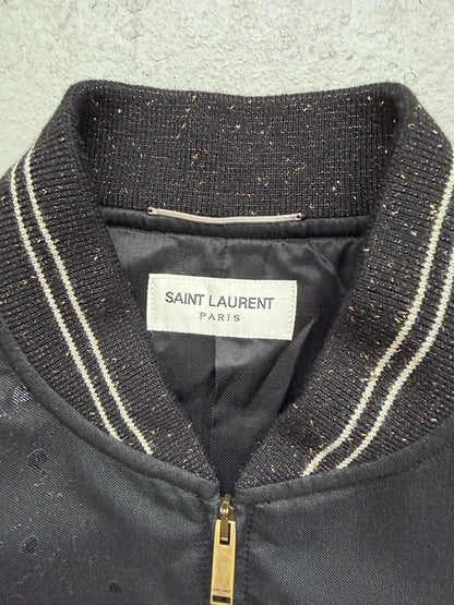 Saint Laurent Paris Galaxy Print Teddy Jacket (52)