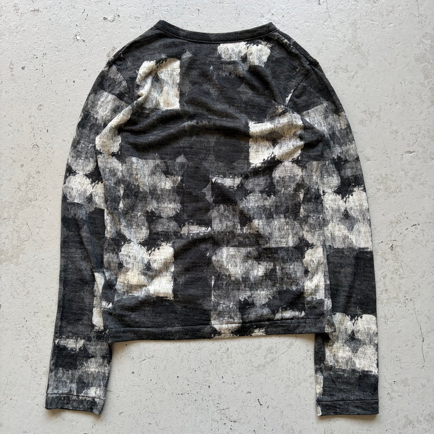 Yohji Yamamoto Y's Wool Print Long Sleeve (2)