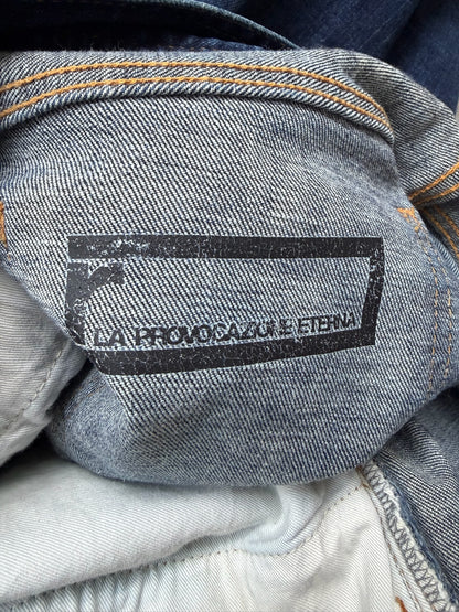 Rip Van Winkle Blue Wash Zipper Flare Denim (4)