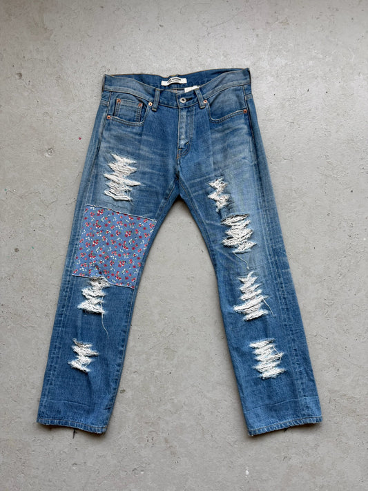 Junya Watanabe CDG Distressed Flower Denim AD2013 (M)