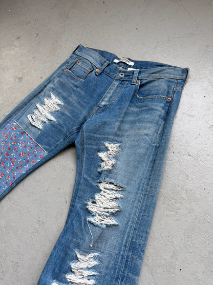 Junya Watanabe CDG Distressed Flower Denim AD2013 (M)