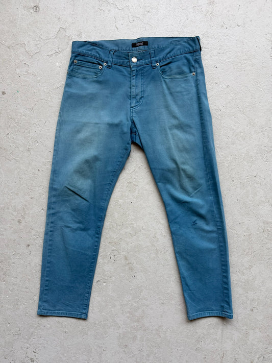 Undercover Lightning Bolt Blue Denim Pants (2)