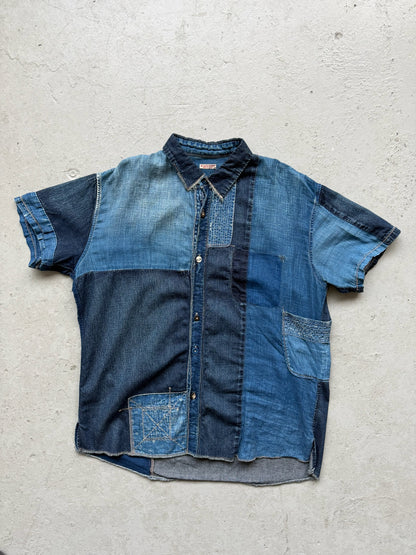 Kapital Patchwork Denim Shirt (3)
