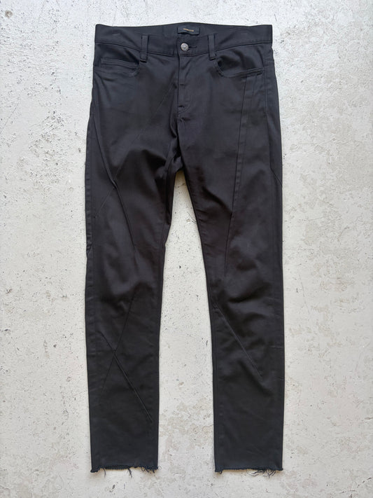 Undercover Black Asymmetric Stitch Denim (2)