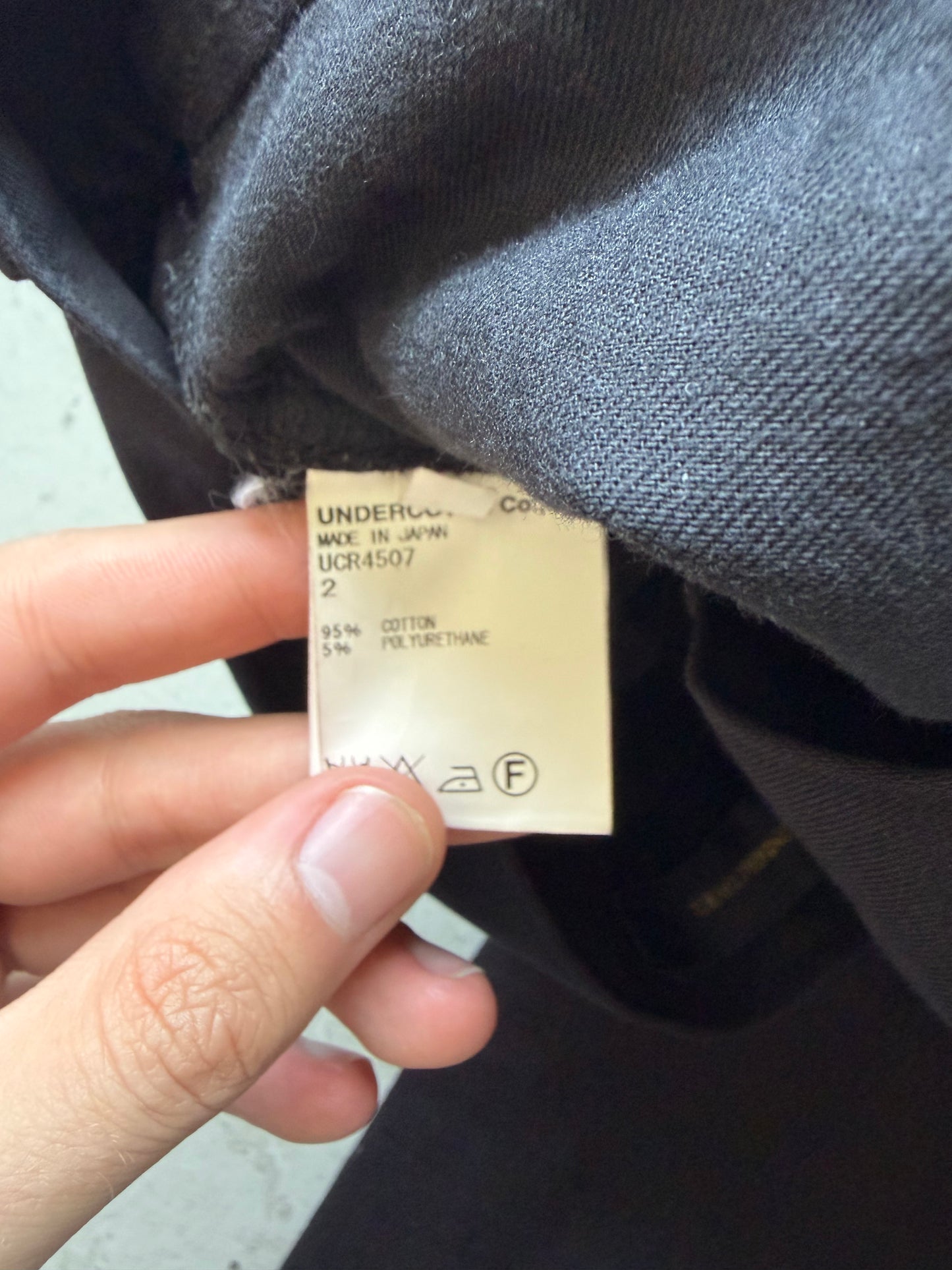 Undercover Black Asymmetric Stitch Denim (2)