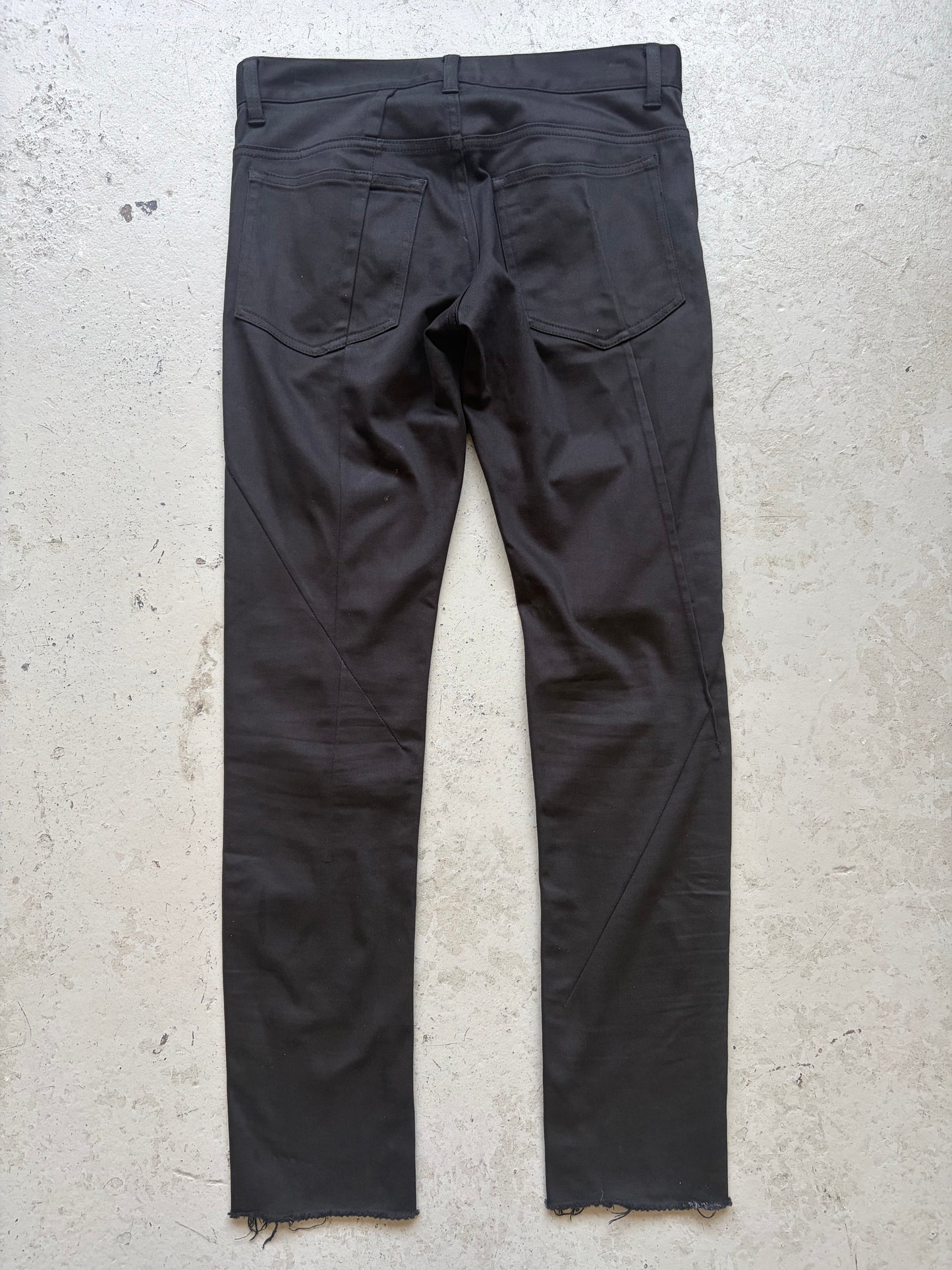 Undercover Black Asymmetric Stitch Denim (2)