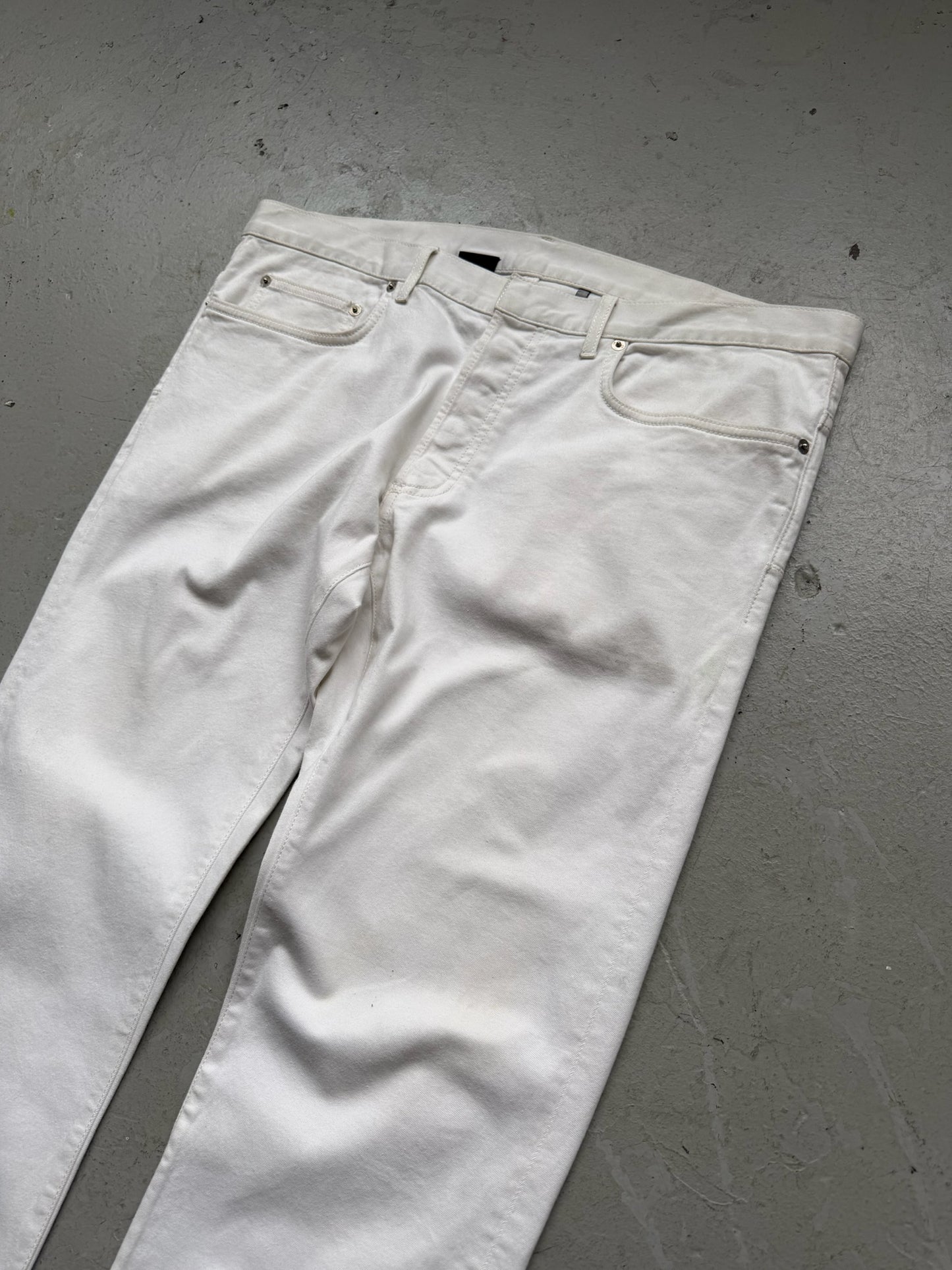Dior Kris Van Asche White Denim (38)