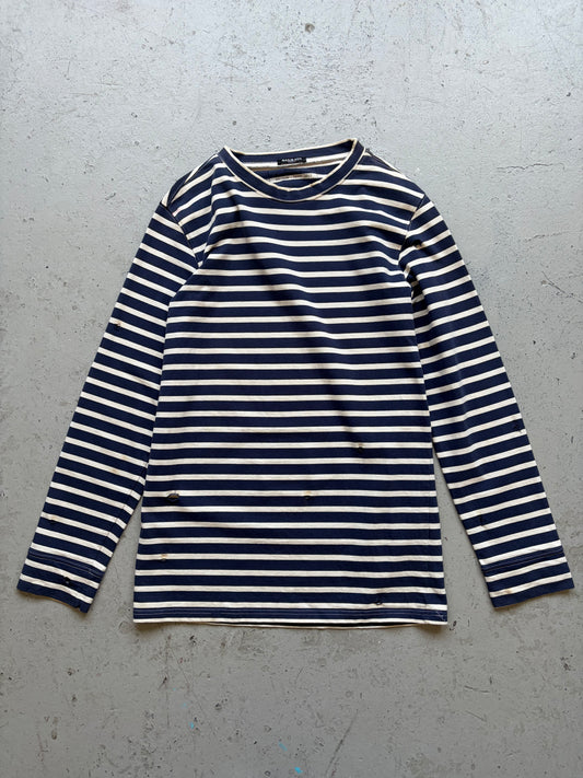 Balmain FW11 Striped Shotgun Long Sleeve  (M)