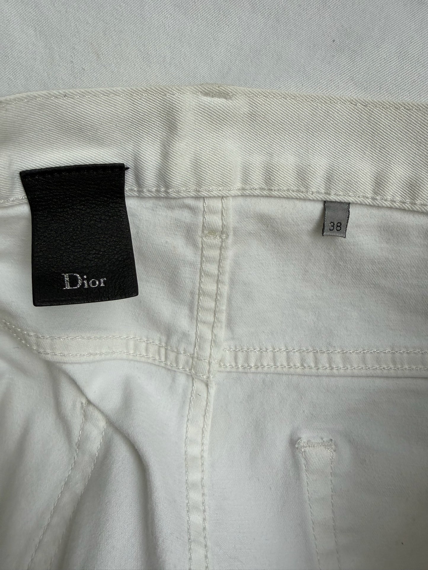 Dior Kris Van Asche White Denim (38)