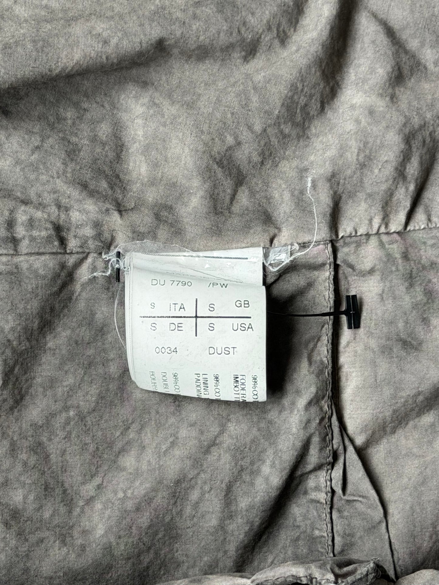 Rick Owens DRKSHDW Dark Dust Wide Neck Jacket (S)