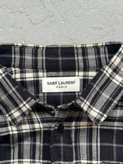 Saint Laurent Paris Hedi Slimane Flannel (42/16.5)