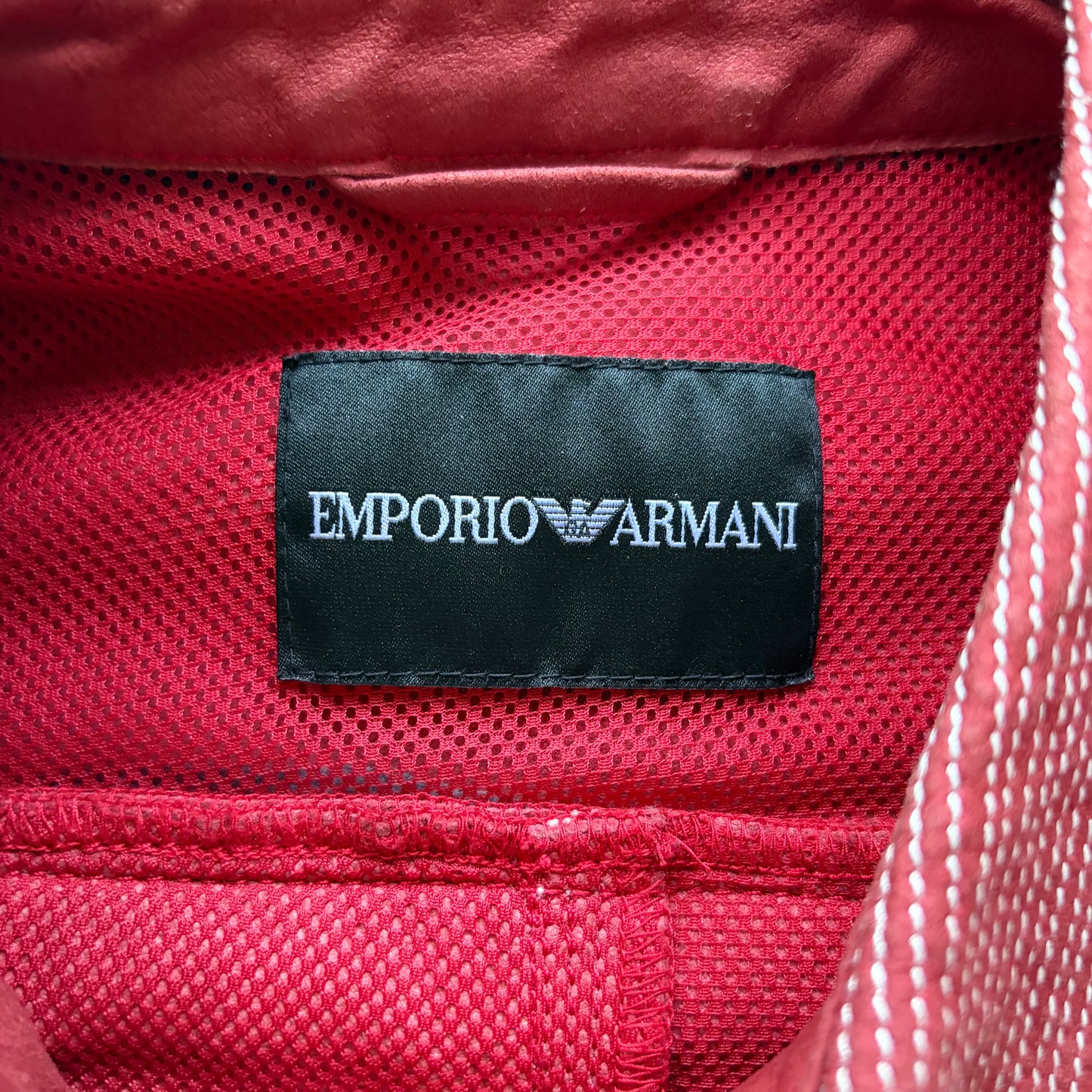 Emporio Armani 2006 Red Leather Jacket (50)
