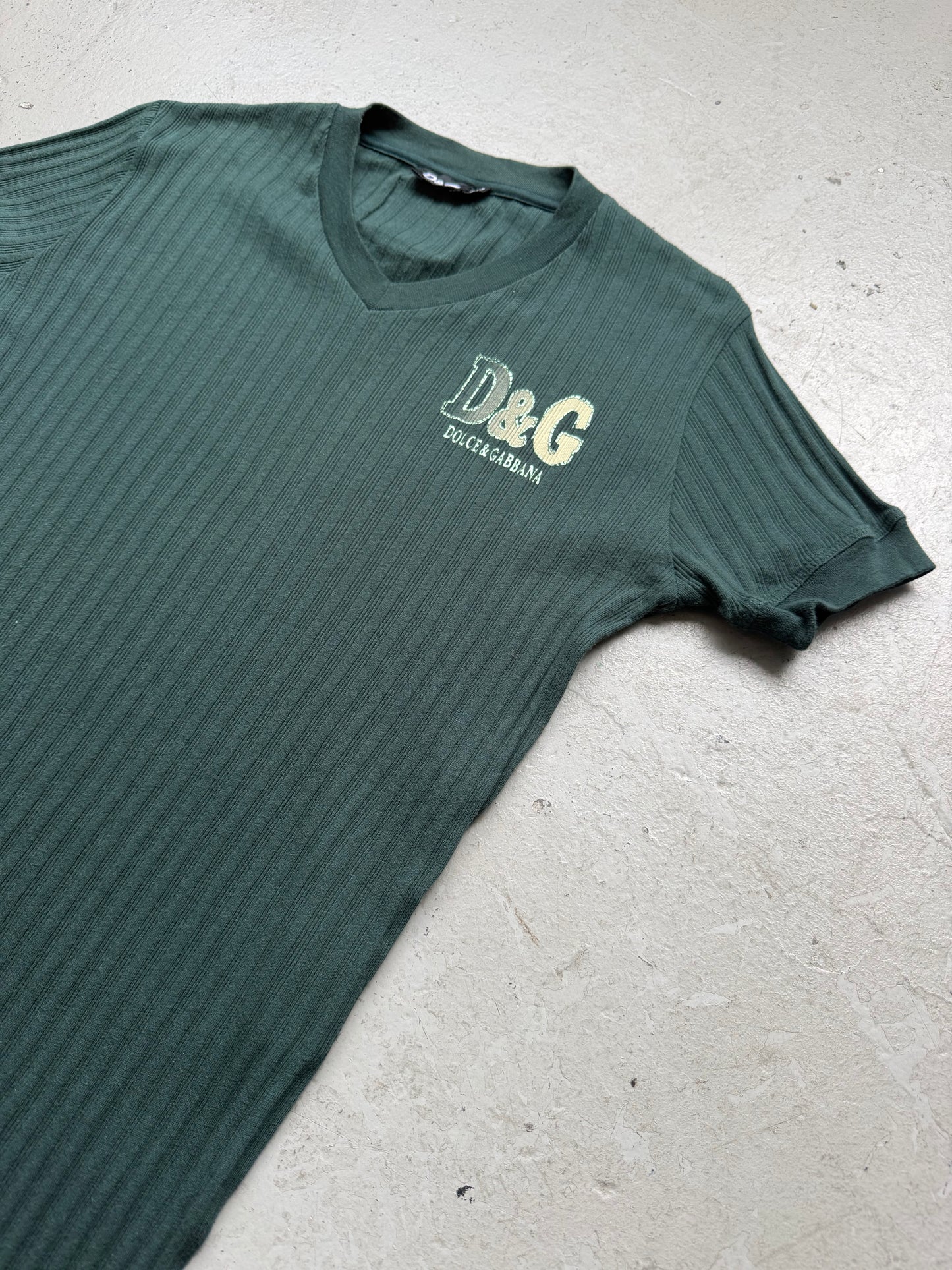 Dolce & Gabbana Forest Green Short Sleeve Shirt (S)