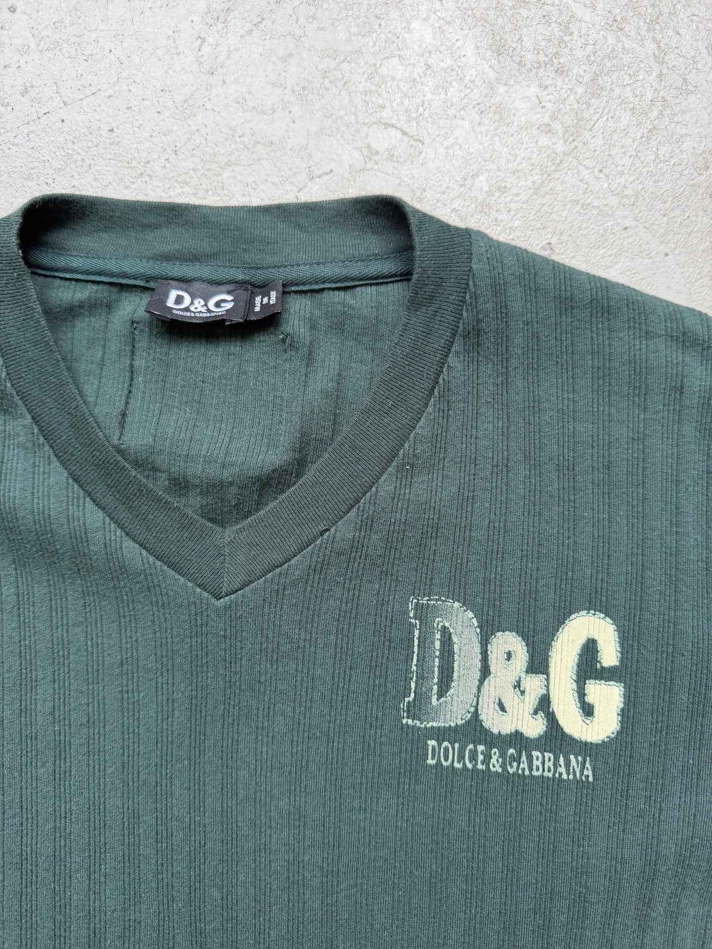 Dolce & Gabbana Forest Green Short Sleeve Shirt (S)