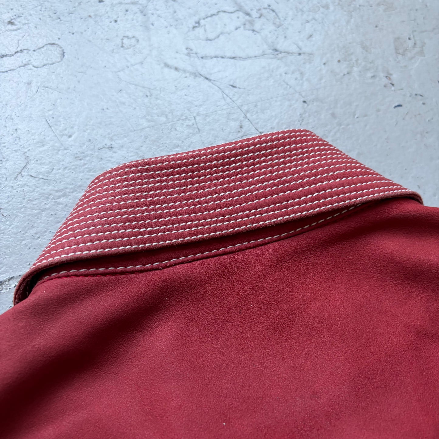 Emporio Armani 2006 Red Leather Jacket (50)