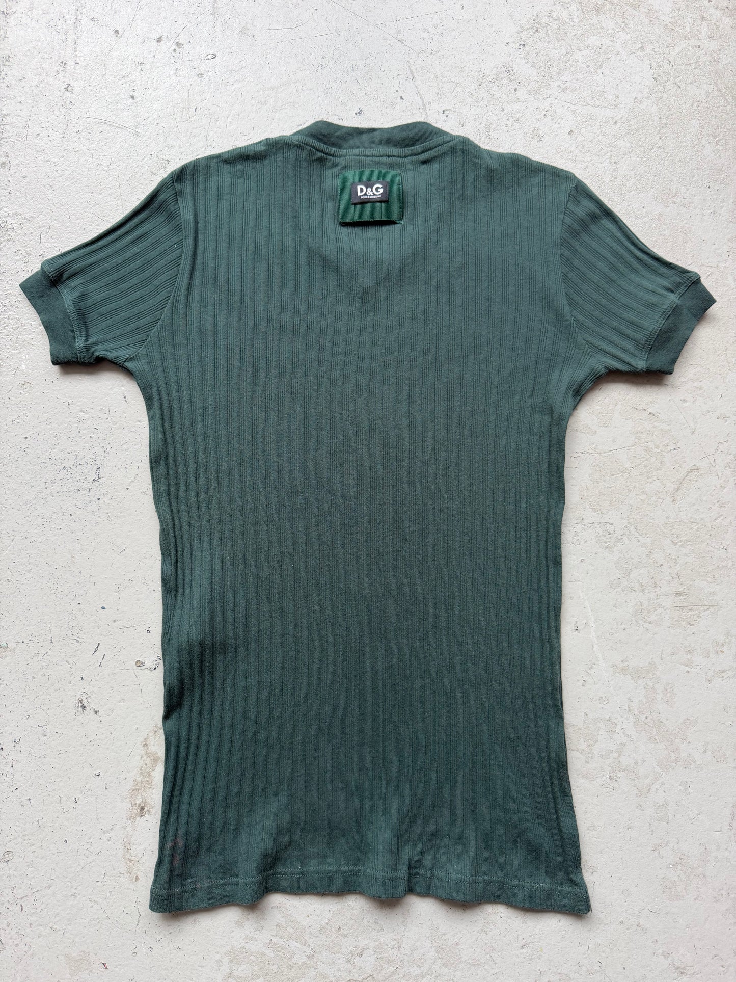 Dolce & Gabbana Forest Green Short Sleeve Shirt (S)