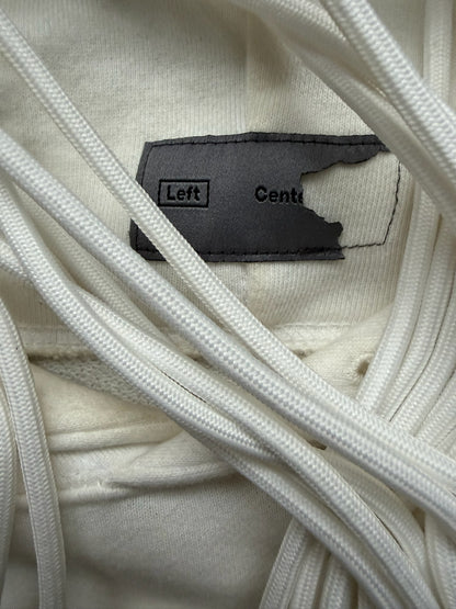 Post Archive Faction Left White Hoodie With Drawstrings (M)
