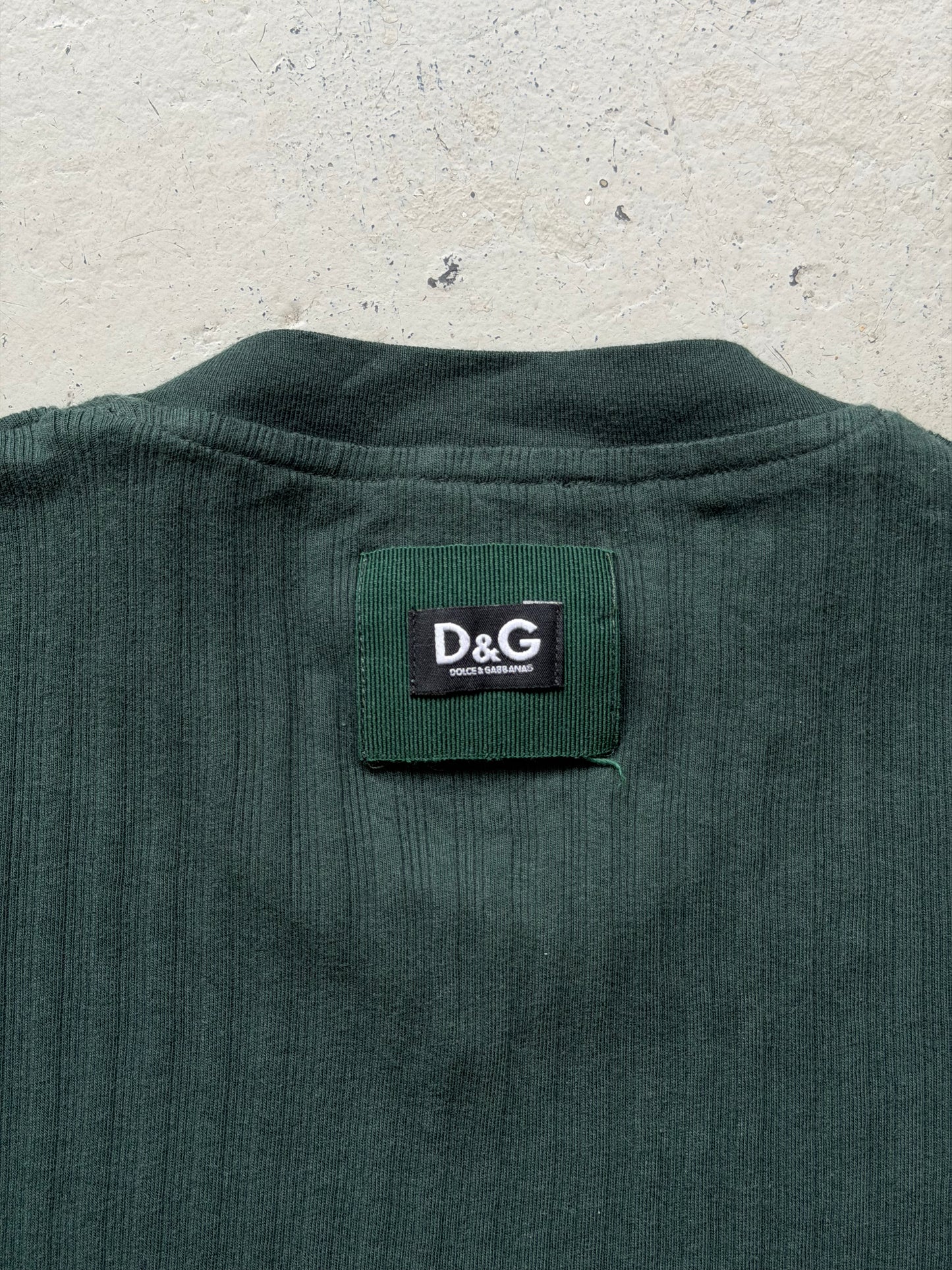 Dolce & Gabbana Forest Green Short Sleeve Shirt (S)