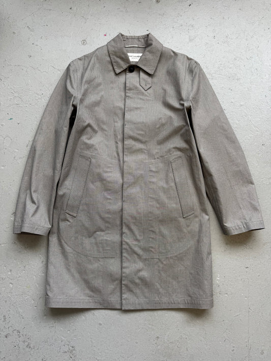 Saint Laurent Paris Houndstooth Trench Coat (48)