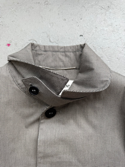 Saint Laurent Paris Houndstooth Trench Coat (48)