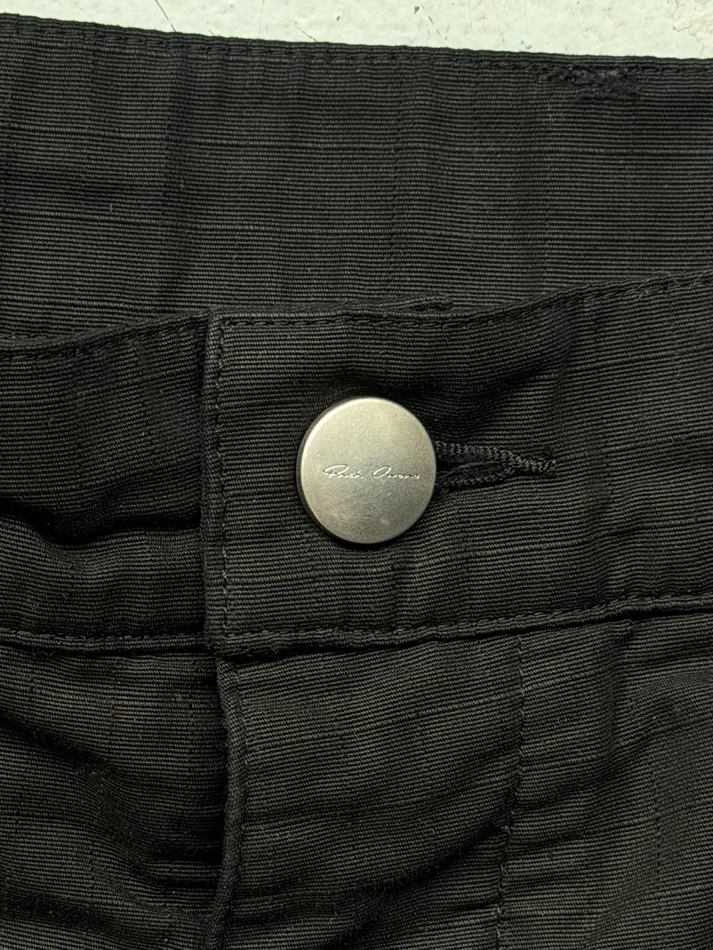 Rick Owens SS23 Edfu Black Bolan Trousers (38)