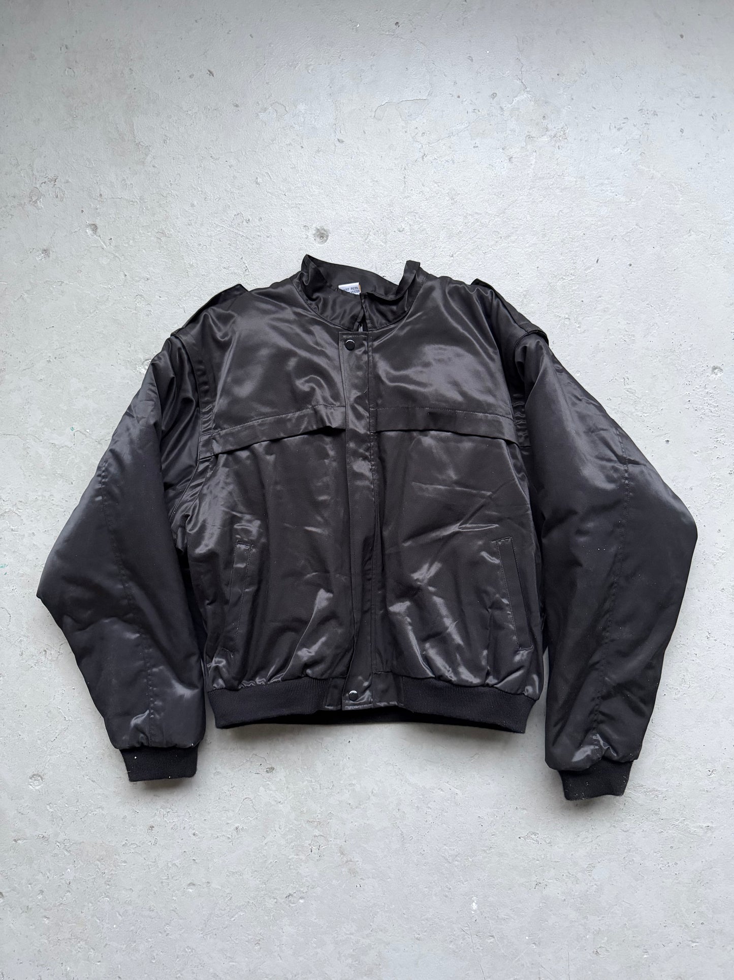 Vintage CSV Black Military Bomber Jacket (L)