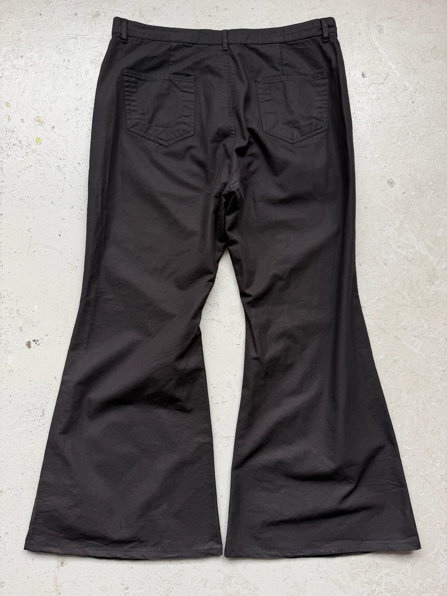 Rick Owens SS23 Edfu Black Bolan Trousers (38)
